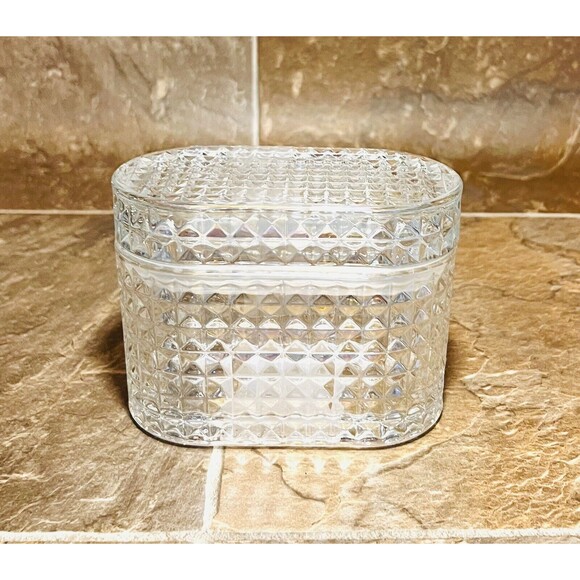 Target Bullseye Playground Glass Trinket Jar Box Jewelry Storage - Iridescent - Picture 2 of 4